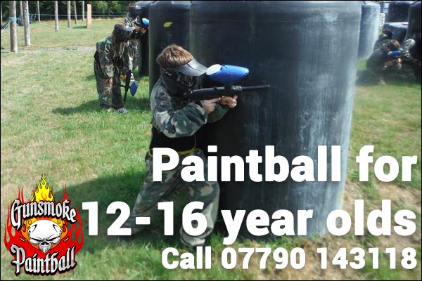 paintball for 12 to 16 year olds